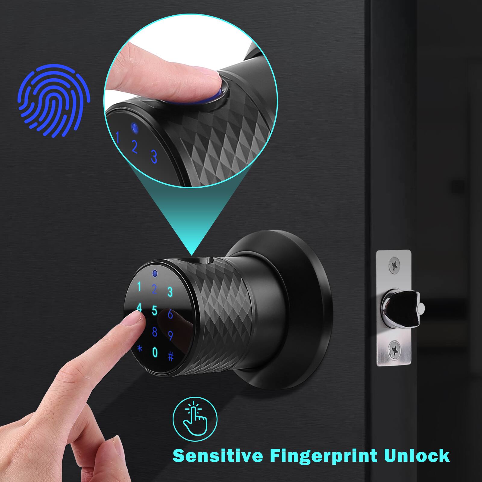 1 2 3 4 5 6 7 8 9 0 * # Sensitive Fingerprint Unlock