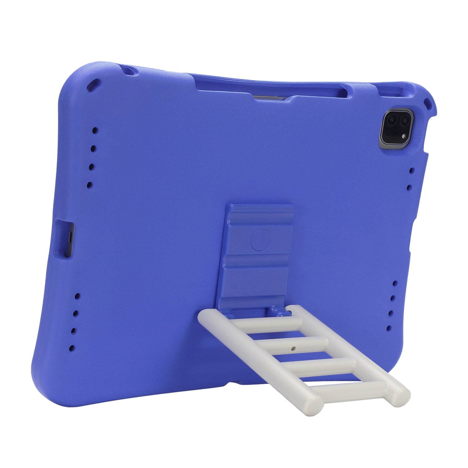 Left. Dteck - for Apple iPad Air (M4) 13" 2026/(M3) 2025/(M2) 2024 Rugged Case,Shockproof Heavy Duty EVA Cover with Rotating Stand - Purple.