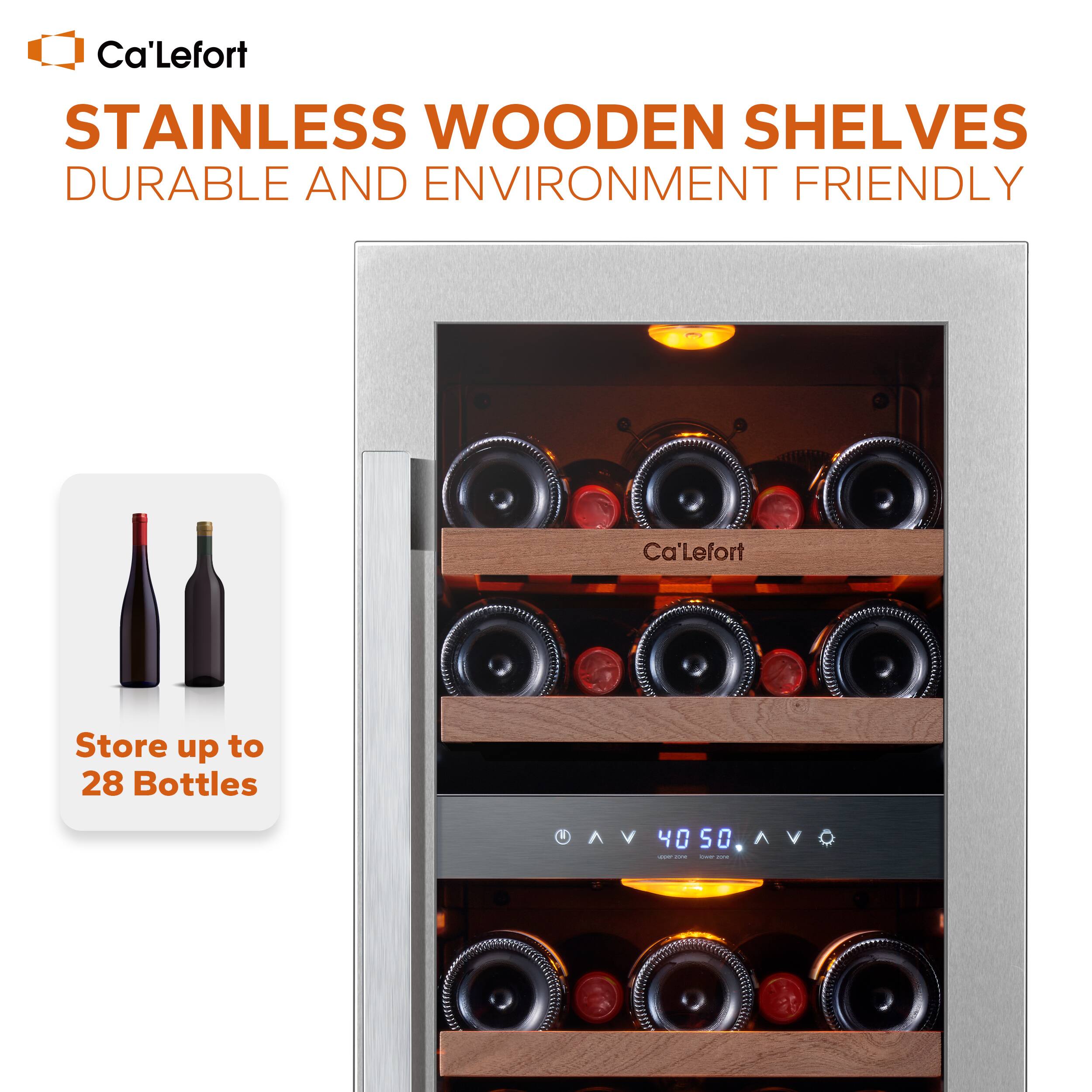 Ca'Lefort STAINLESS WOODEN SHELVES DURABLE AND ENVIRONMENT FRIENDLY
Ca'Lefort Store up to 28 Bottles
V 4050, AV 40 S0 V
