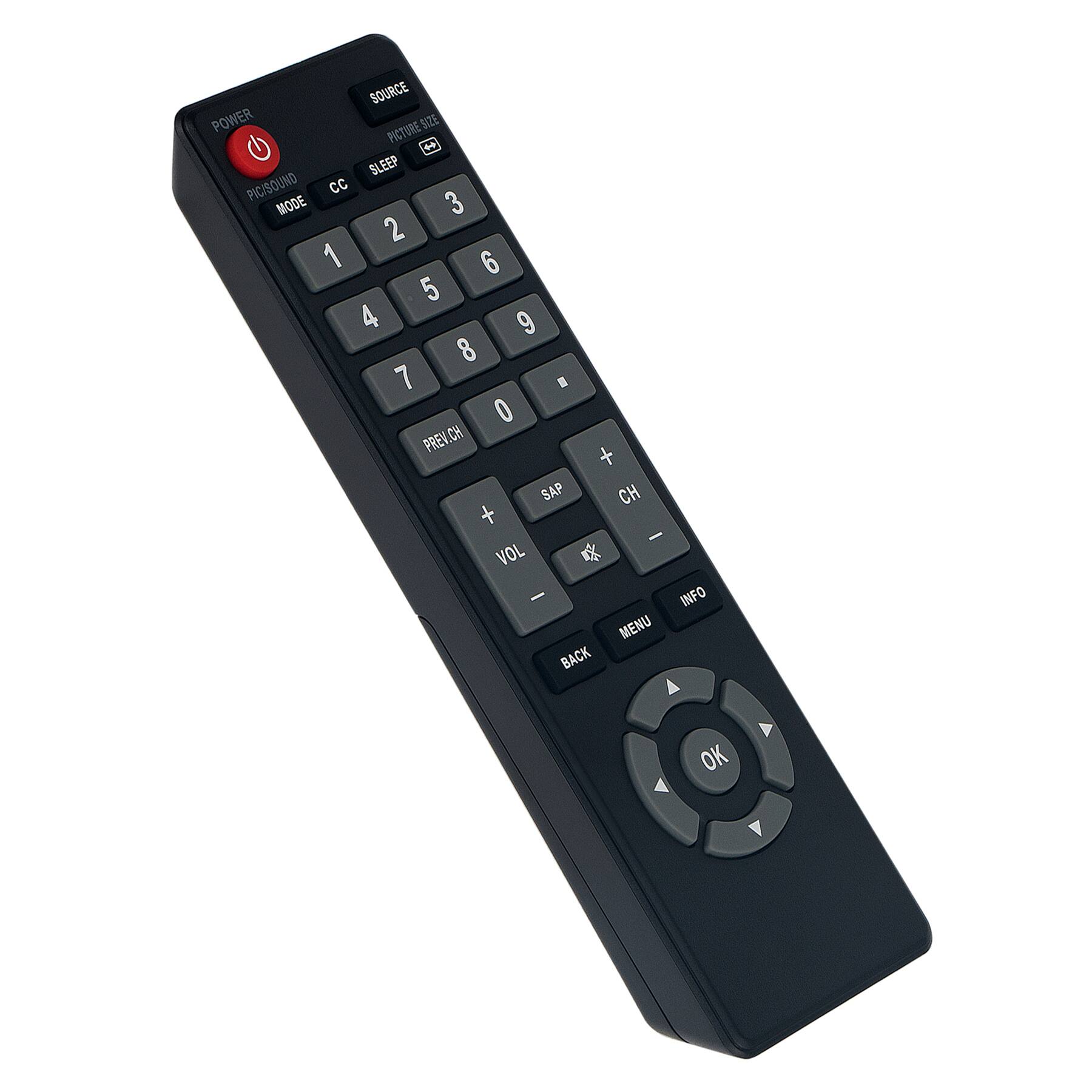 SOURCE POWER FACTOR M2E  
PICTURE/SOUND CC SLEEP  
MODE 3 2 1 6 5 4 9 8 7 0  
PREV. CH + SAP CH + -  
VOL - INFO MENU BACK OK