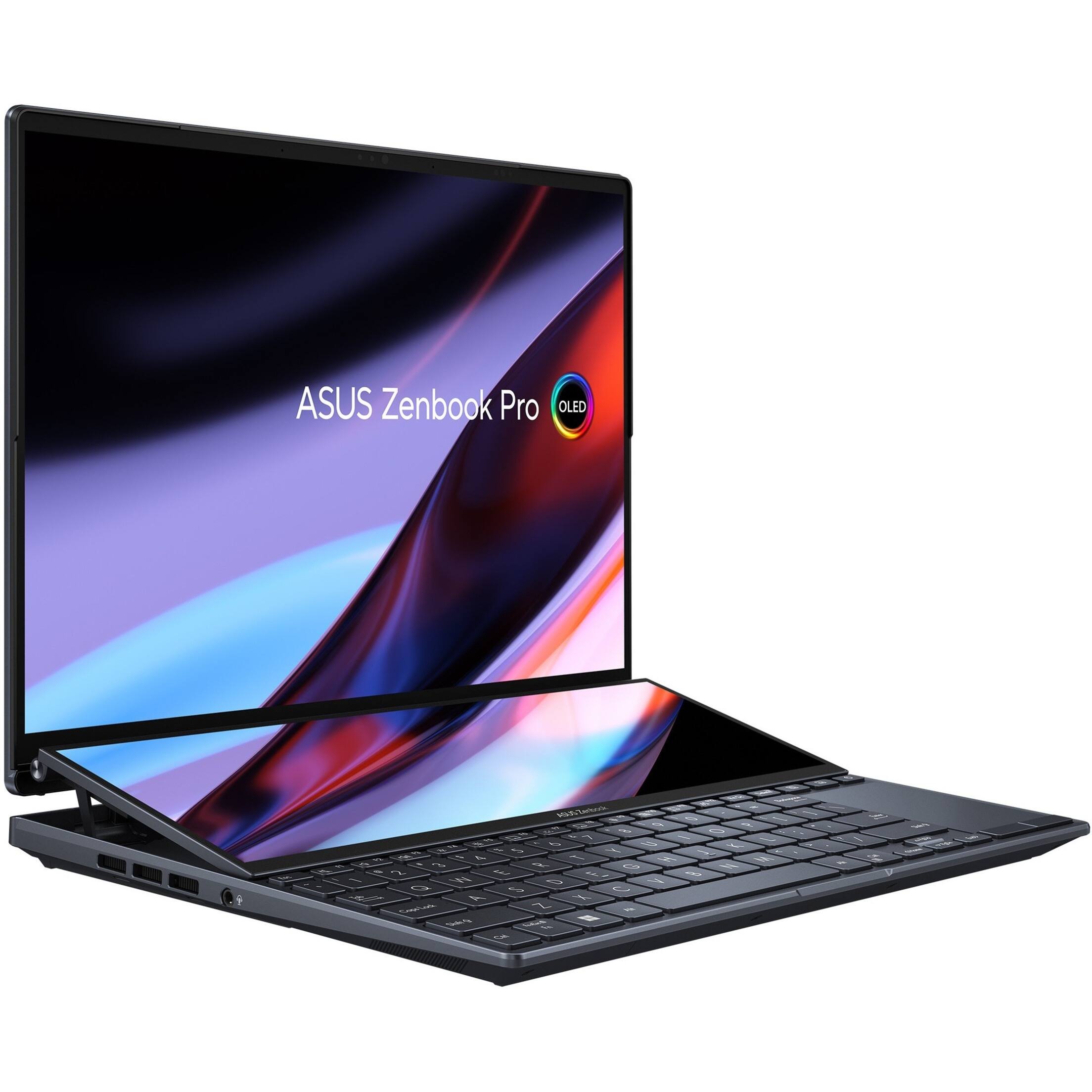 Alt View 19. ASUS - Zenbook Pro 14 Duo OLED UX8402 14.5" Touch-Screen Laptop - Intel Core i9 - 32 GB Memory - NVIDIA GeForce RTX 3050 Ti - 1 - Tech Black.