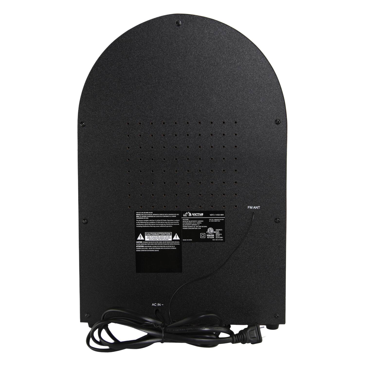 FM ANT  
VICTOR  
V01-100-04M  
AC IN