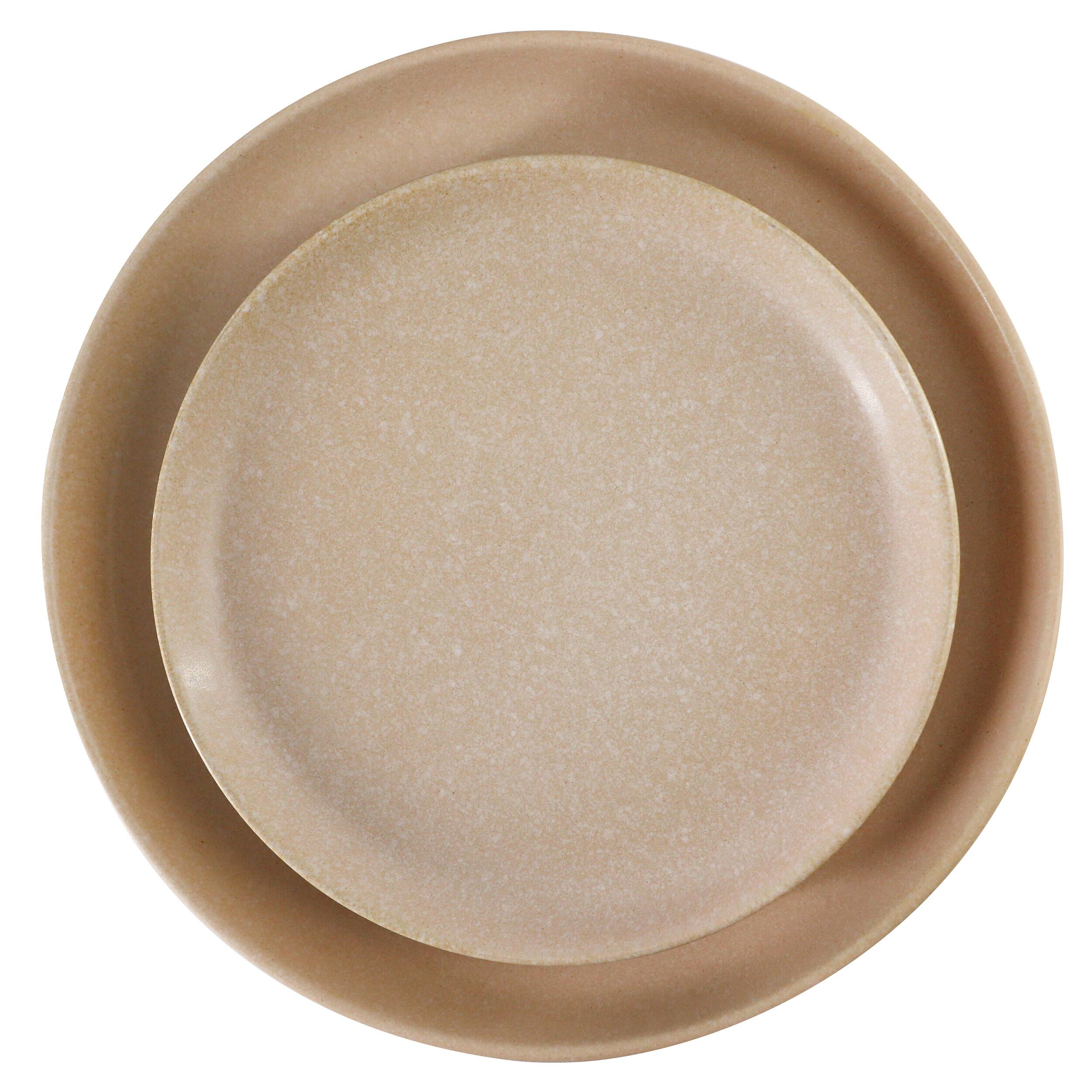Alt View 2. Gibson - Gibson Soho Lounge Bryant Park 12 Piece Reactive Stoneware Dinnerware Set in Beige - Beige.