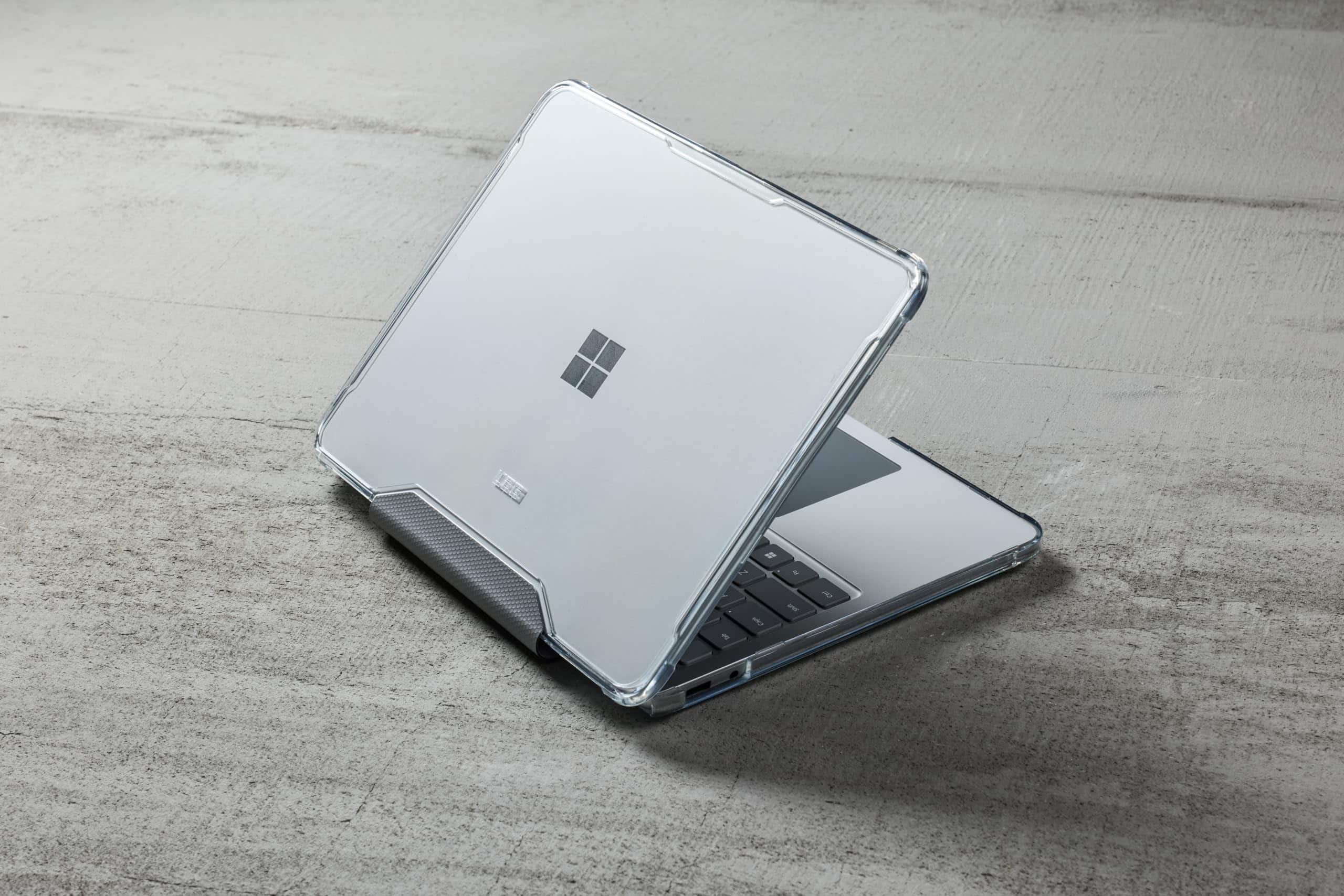 Alt View 2. UAG - Surface Laptop 13" 1st Edition Case - Rugged Hard Shell Military Grade Transparent Protective Cover - Ice.