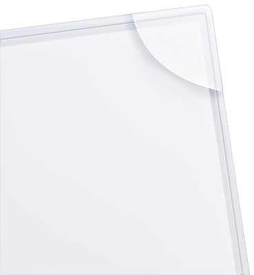 Alt View 1. Avery - Corner Lock, 3-Hole Punched Plastic Sleeves, Heavyweight, 8-1/2” x 11”, 4/Pack - Clear.