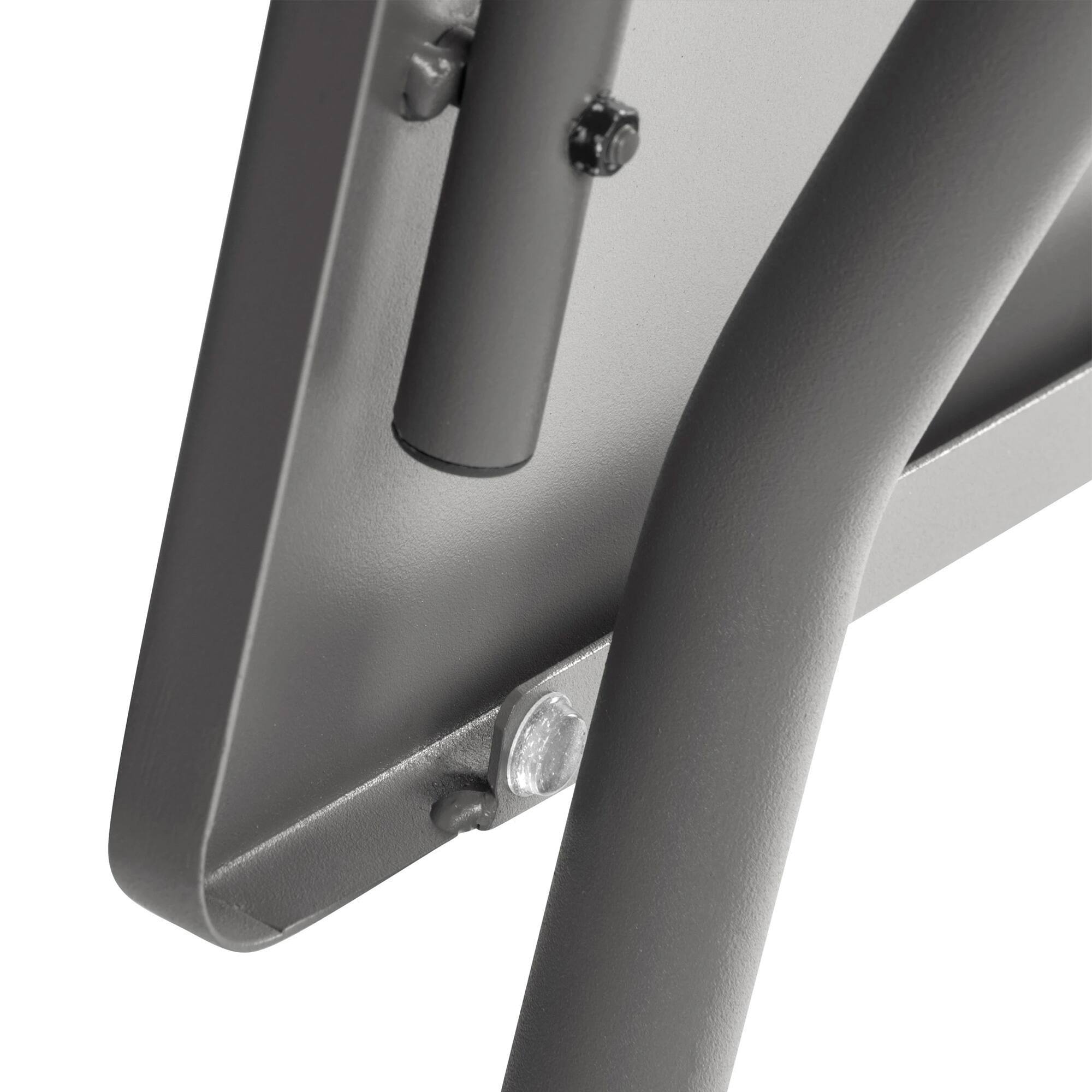 Alt View 3. Lafuma - Lafuma Balcony II Colorblock Steel Square Folding Outdoor Patio Table, Titanium - Titanium.