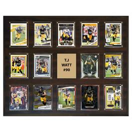 C&I Collectibles - T.J. Watt Pittsburgh Steelers 16" x 20" Trading Card Plaque - Multicolor