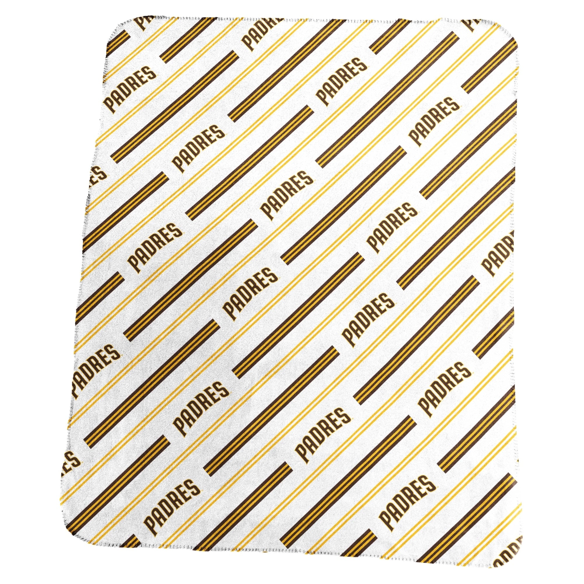 Logo Brands - San Diego Padres 50" x 60" Classic Vertical Stripe Fleece Throw Blanket - Multicolor