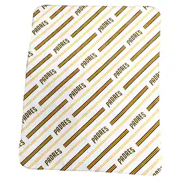 Logo Brands - San Diego Padres 50" x 60" Classic Vertical Stripe Fleece Throw Blanket - Multicolor