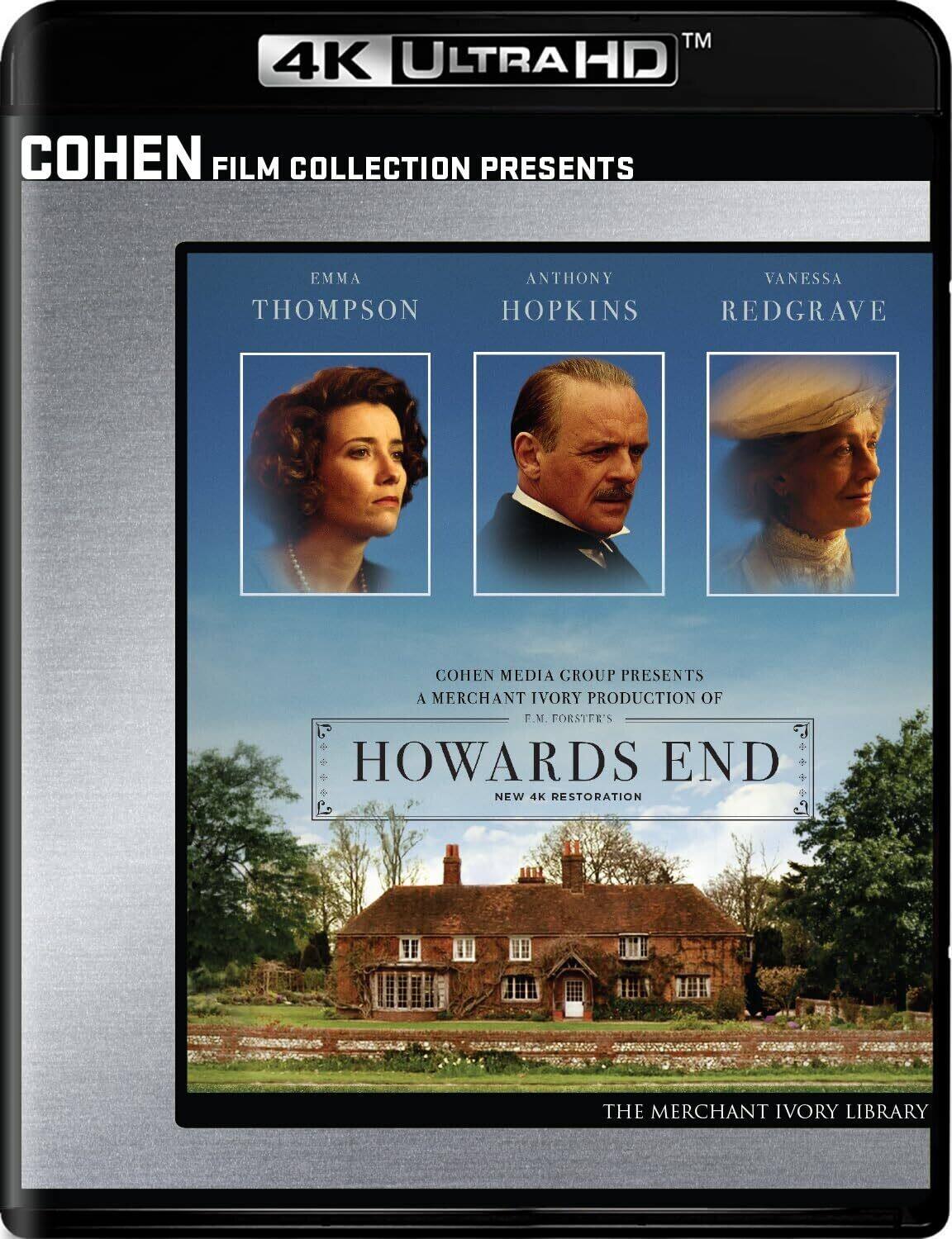 Front. Howards End   - 4K Blu-Ray.