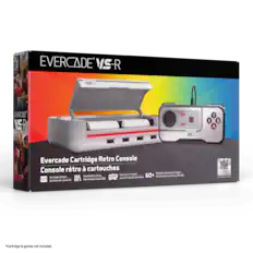 EVERCADE VS-R
Evercade Cartridge Retro Console
Console rétro à cartouches
Cartridge System
Système de cartouche
Expandable Library
Bibliothèque expansible
Officially Licensed Cartridges
Cartouches sous licence officielle
Play up to 2 Players
Jouez jusqu'à 4 joueurs
60+ Cartouches
Cartouches disponibles
*Cartridge & games not included.