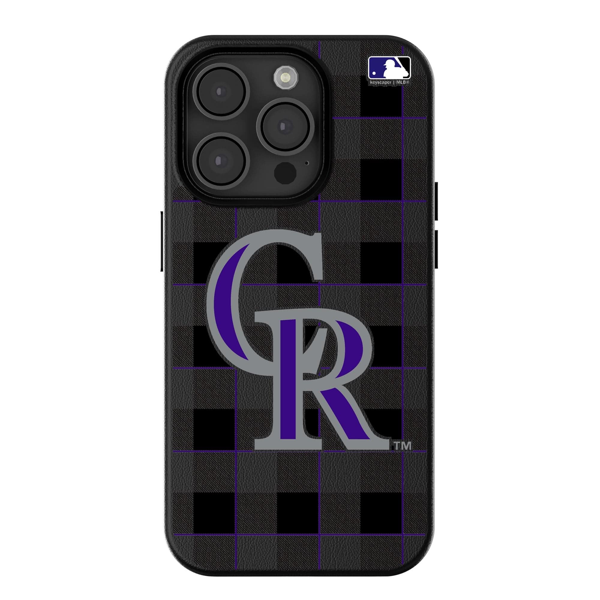 Keyscaper - MLB - Colorado Rockies Plaid Magnetic Bump iPhone Case - 15 Pro Max - Black price history on PriceWatchPro