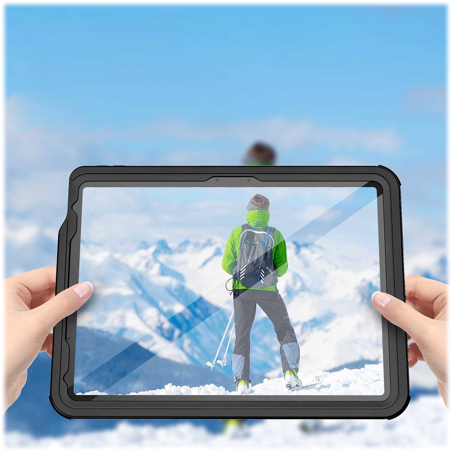 Alt View 15. SaharaCase - Oasis Series Water-Resistant Case for Apple iPad Air 11'' M3/M2 and iPad Air 10.9'' (4th and 5th Gen) - Clear/Black.