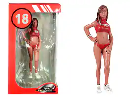 2000's Julia "Miss Hawaiian Tropic" Figurine for 1/18 Scale Models by Le Mans Miniatures