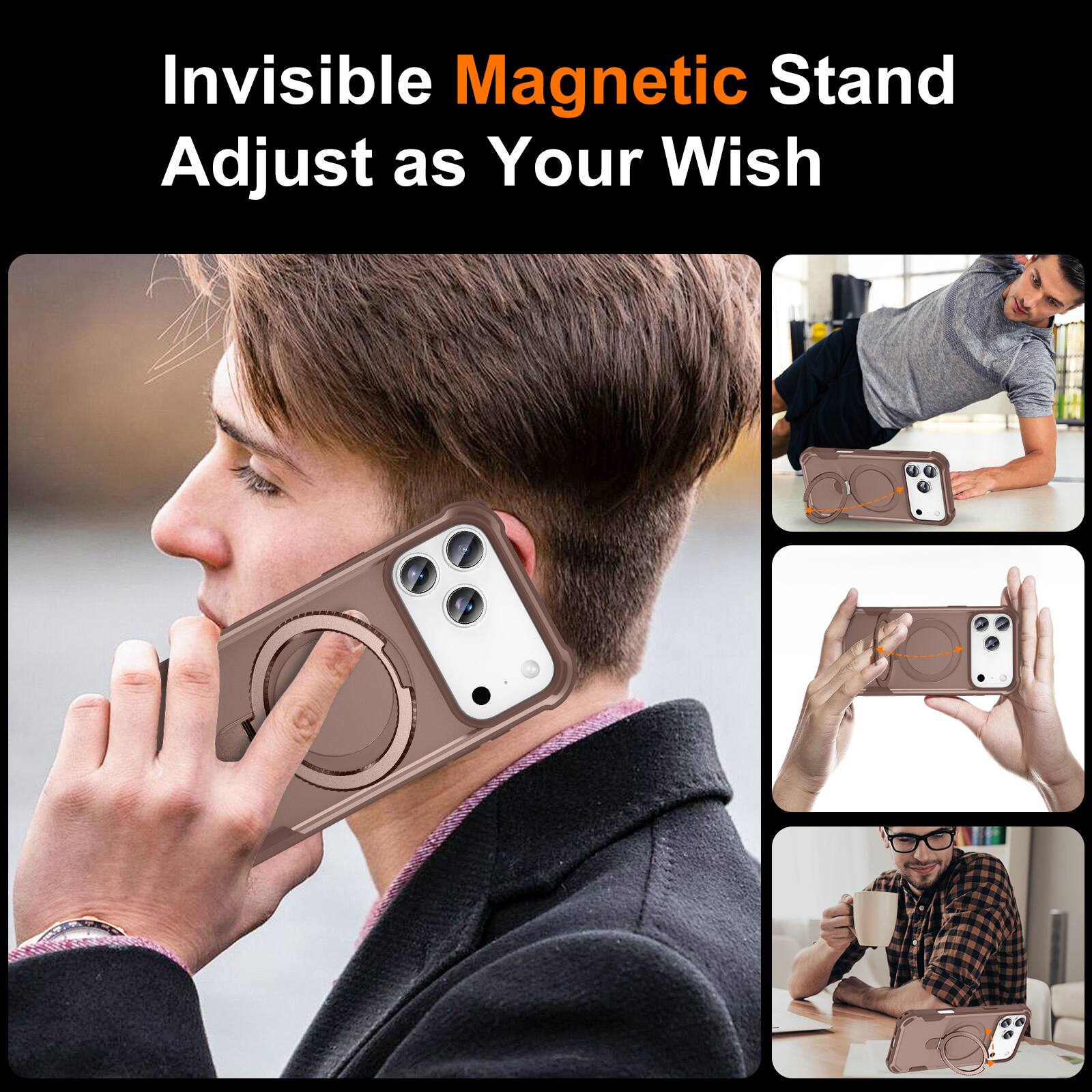 Invisible Magnetic Stand  
Adjust as Your Wish