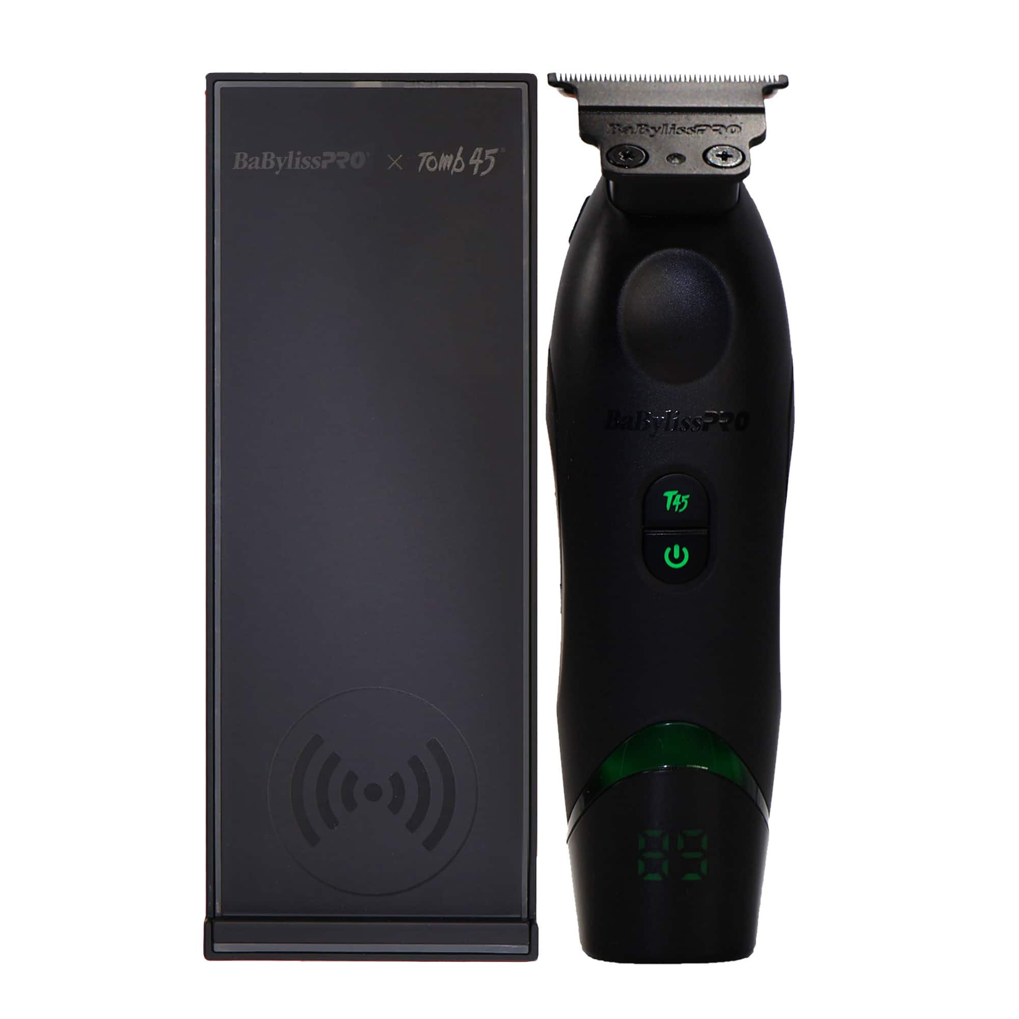 BaBylissPRO - BaByliss Pro x Tomb45 Wireless-Charging Hair Trimmer with Wireless Charging Mat - Black
