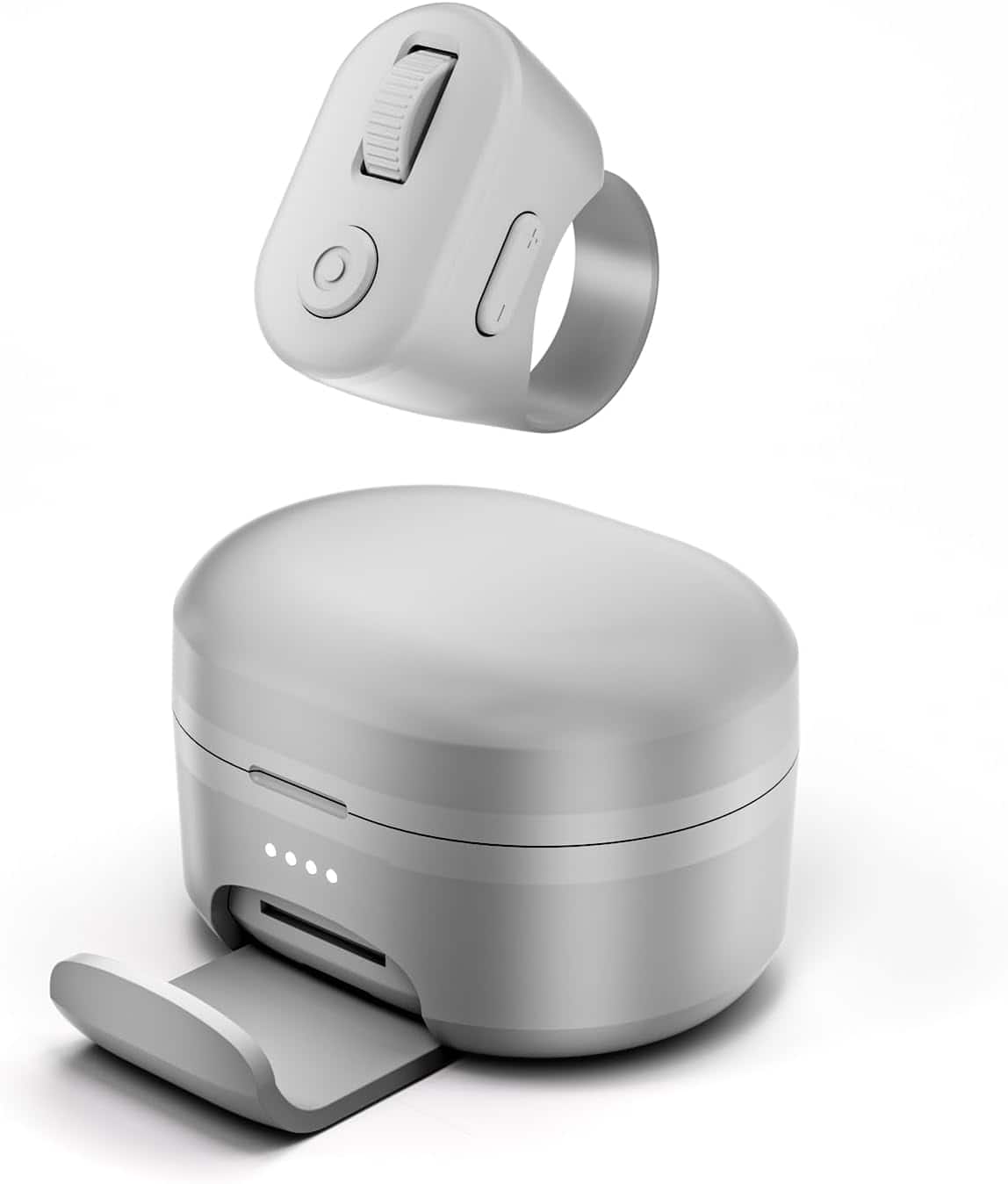 ACJPR - Bluetooth Scrolling Ring & Phone Stand, Remote Control for iOS/Android