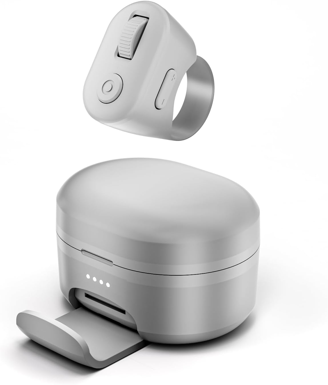 Front. ACJPR - Bluetooth Scrolling Ring & Phone Stand, Remote Control for iOS/Android.