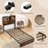 Buckle Design Protective Foot Pads B XN Sturdy Metal Slats 2 Stable Support Legs