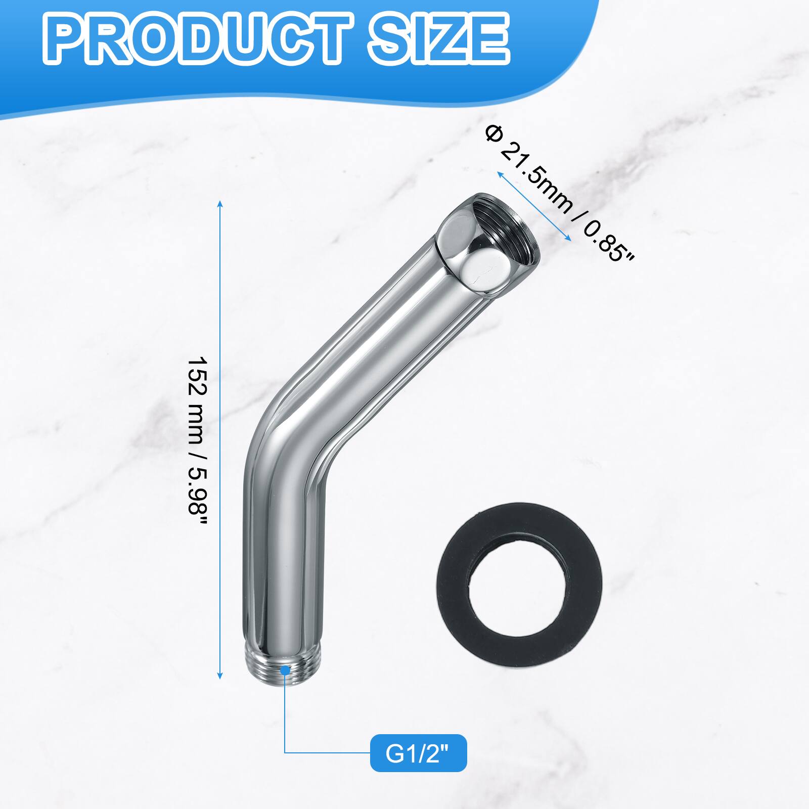 PRODUCT SIZE

21.5mm / 0.85"  
152 mm / 5.98"  
G1/2"