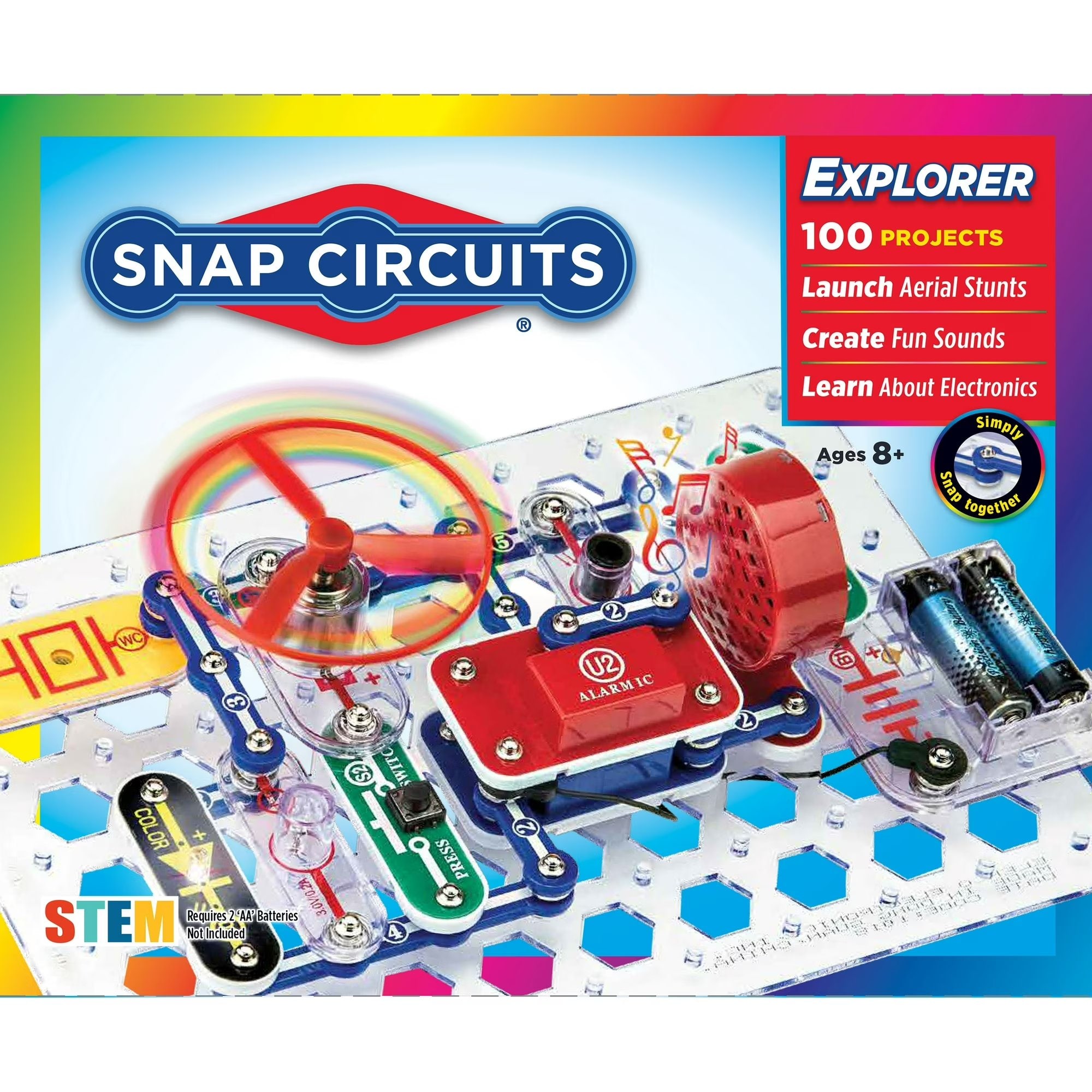 Snap Circuits 100電脳サーキット+アップグレードキットセット Snap Circuits Jr. SC100, Electronics Explorer Kit, 100+ Projects