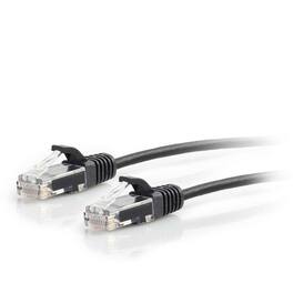 C2G - 757120011026 3-feet CAT6 Slim Ethernet Network Patch Cable - Snagless - Unshielded (UTP) - 1x RJ-45 Male - 1x RJ-45 Male - Black