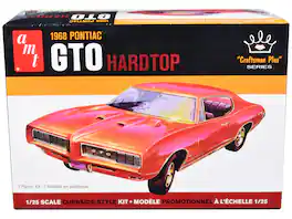 Skill 2 Model Kit 1968 Pontiac GTO Hardtop "Craftsman Plus" Series 1/25 Scale Model by AMT - Multi