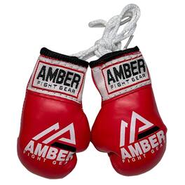 Amber Sporting Goods - Mini Boxing Glove Replicas The Perfect Accessory Sold as a Pair - Red