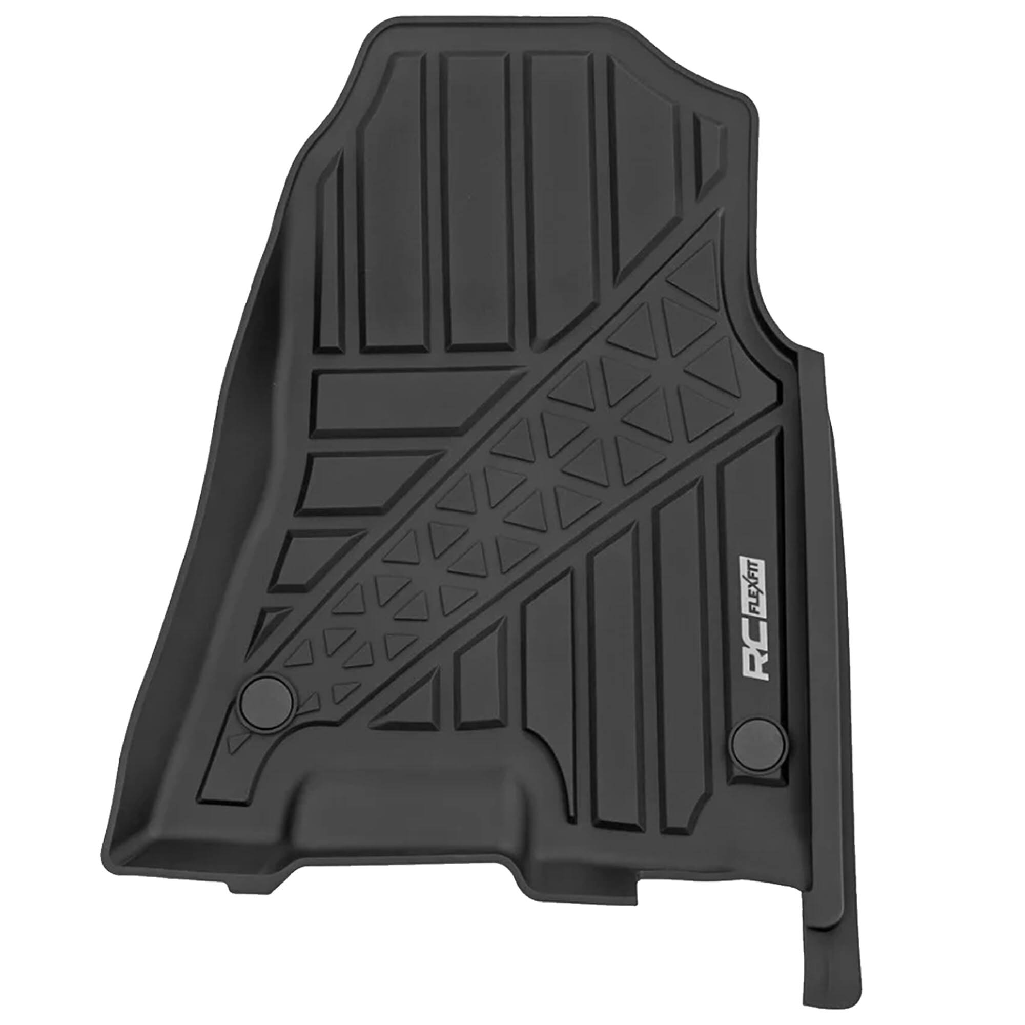 Alt View 4. Reds Spade - Flex fit Front Floor Mats For Ram Crew Cab Custom All weather Non slip Tpe Liners With Spill Saver Lip - Front Only.