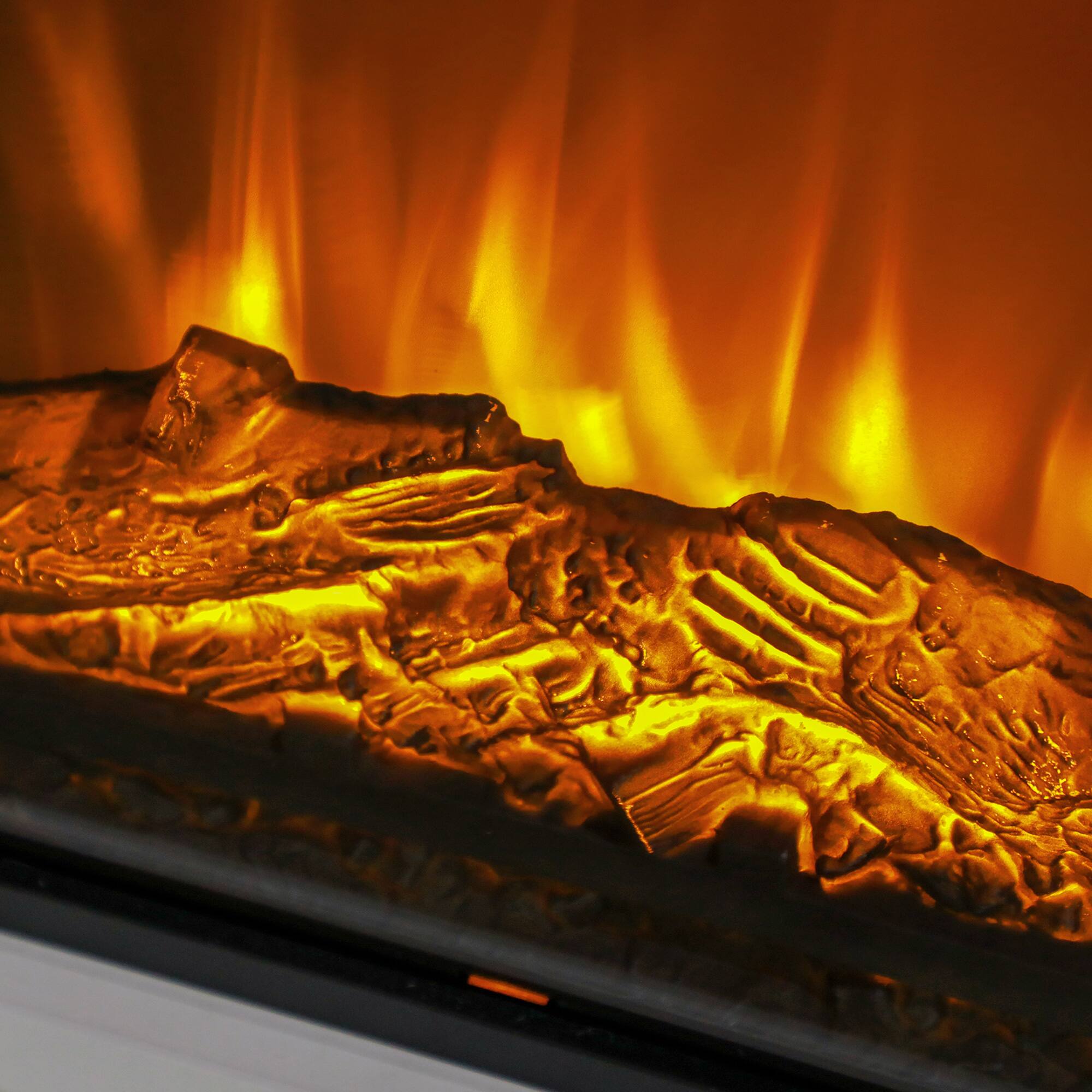 Alt View 5. Homcom - 27" Freestanding Electric Fireplace with Mantel Surround, 1400W Replaceable Fireplace Insert Heater with Realistic Log.