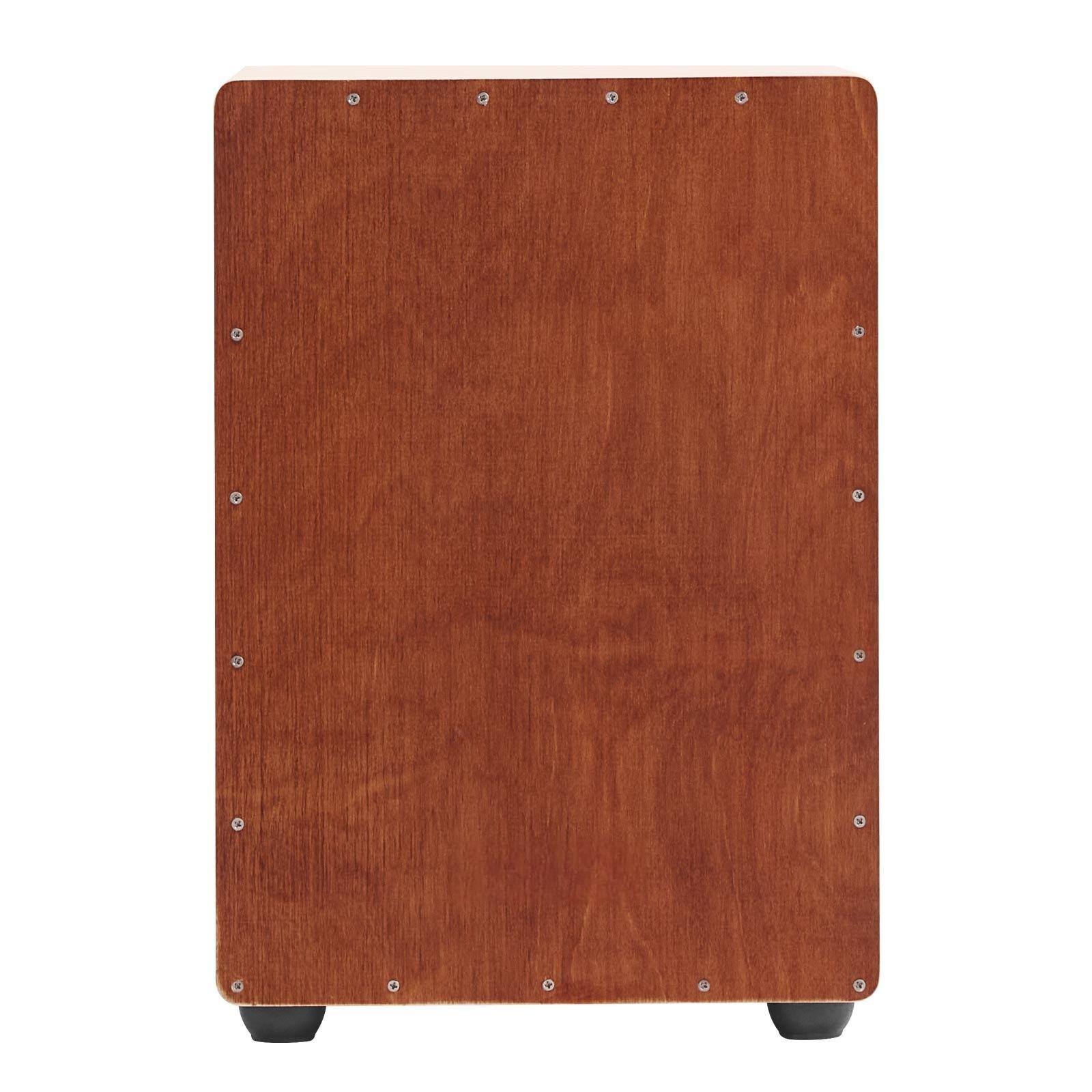 Alt View 9. Glintex - Cajon Box Drum Wooden Birchwood Percussion with Snare Wires and Travel Bag, Portable Instrument - Brown.