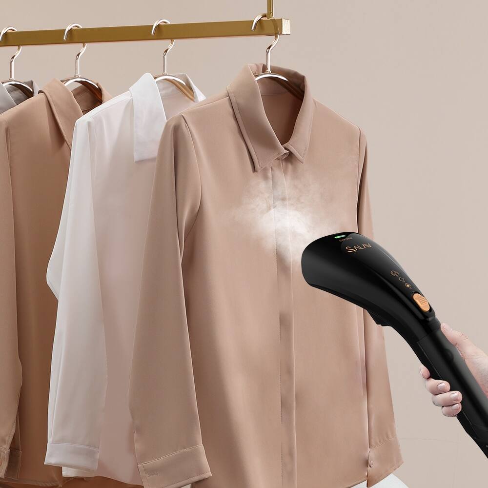 Angle. SALAV - Dual Steam Setting Quicksteam Handheld Garment Steamer - BLACK.