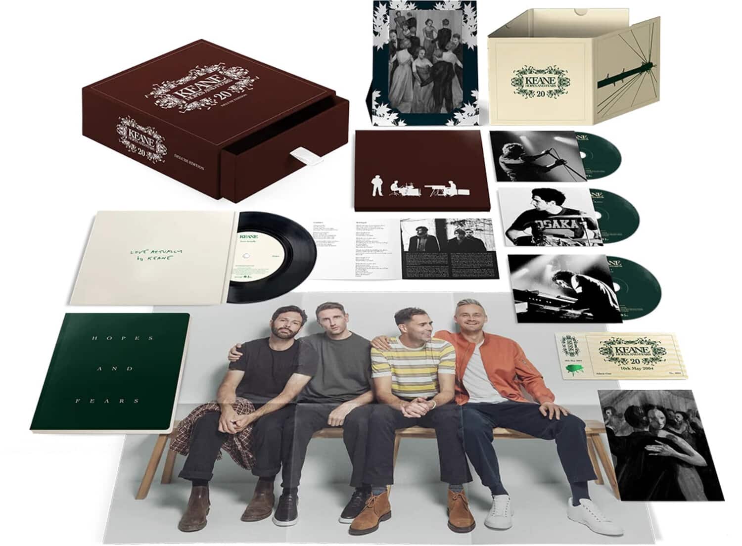 Keane - Hopes & Fears 20 - Limited Boxset includes 3CD's & 7-Inch Vinyl   - COMPACT DISCS price history on PriceWatchPro