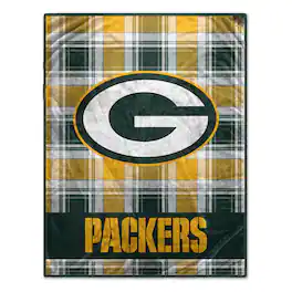 Pegasus - Green Bay Packers 66" x 95" Oversized Plaid FAN-mily Ultra Cozy Blanket - Multicolor