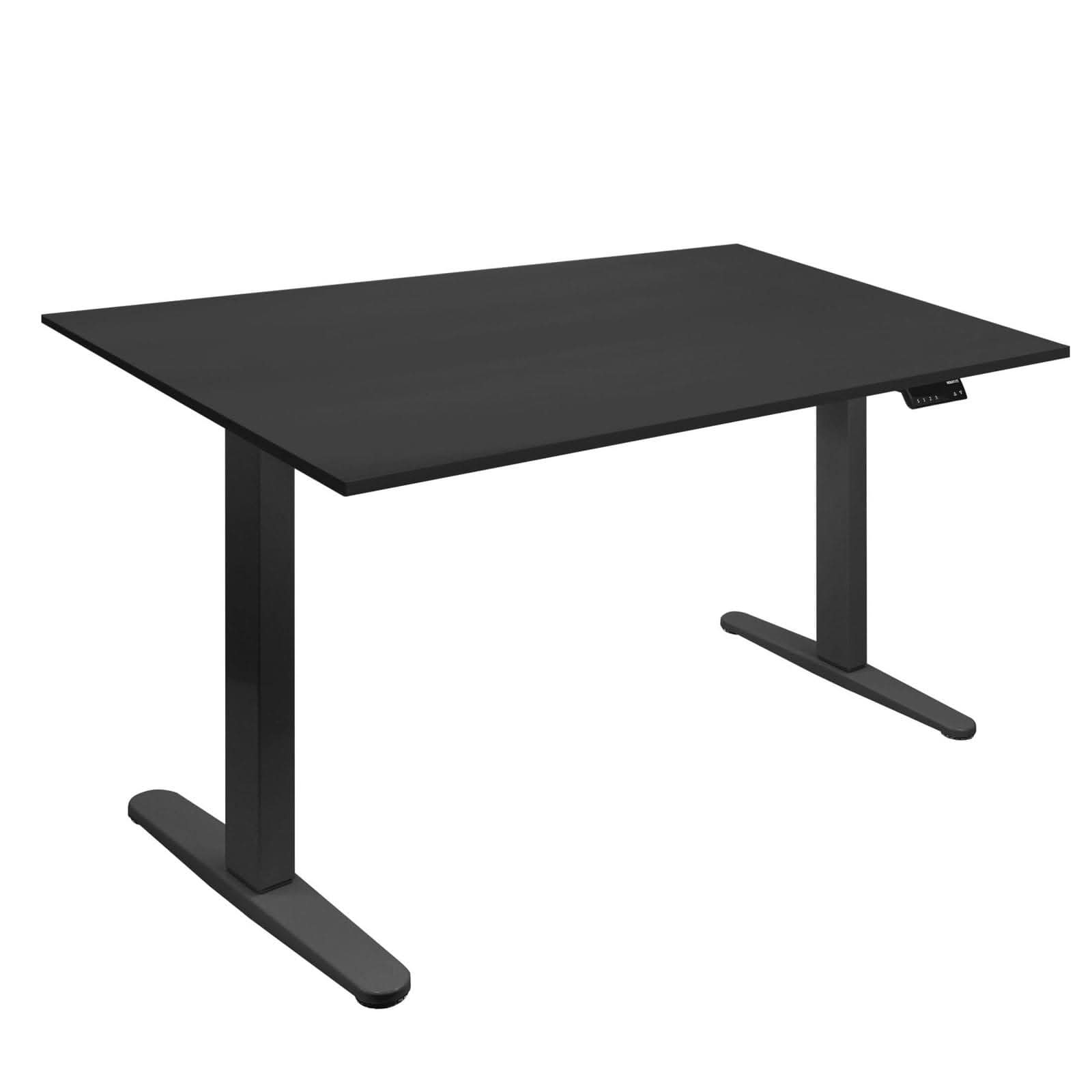 Mount-It! - Dual Motor Electric Standing Desk with 55" Tabletop Adjustable Height Workstation, Frame with Tabletop - Black