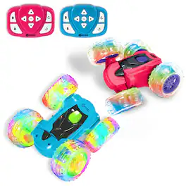 Contixo - SC3 RC Flip Racer Stunt Car – 4WD Double‑Sided 360° Flip & Gesture Wristband 2-Pack