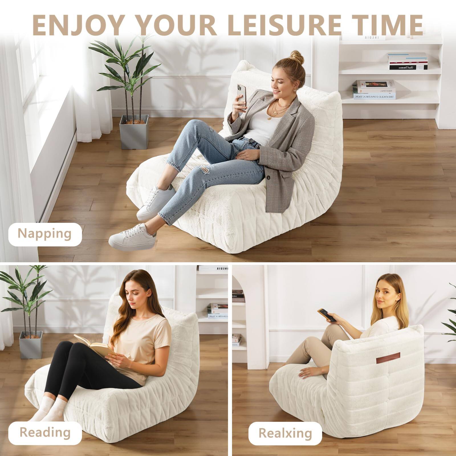ENJOY YOUR LEISURE TIME

Napping

Reading

Realxing