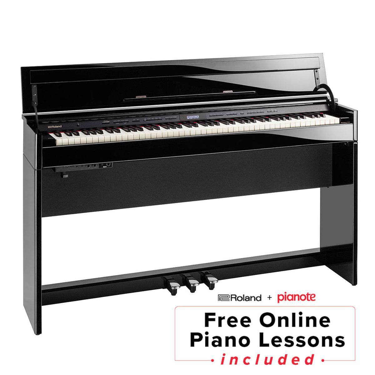 Roland + pianote Free Online Piano Lessons included.