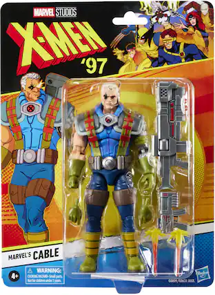 MARVEL STUDIOS X-MEN '97
MARVEL'S CABLE
WARNING: 4+ CHOKING HAZARD - Small parts. Not for children under 3 years.
Hashra G0809/G0631 ASST.
