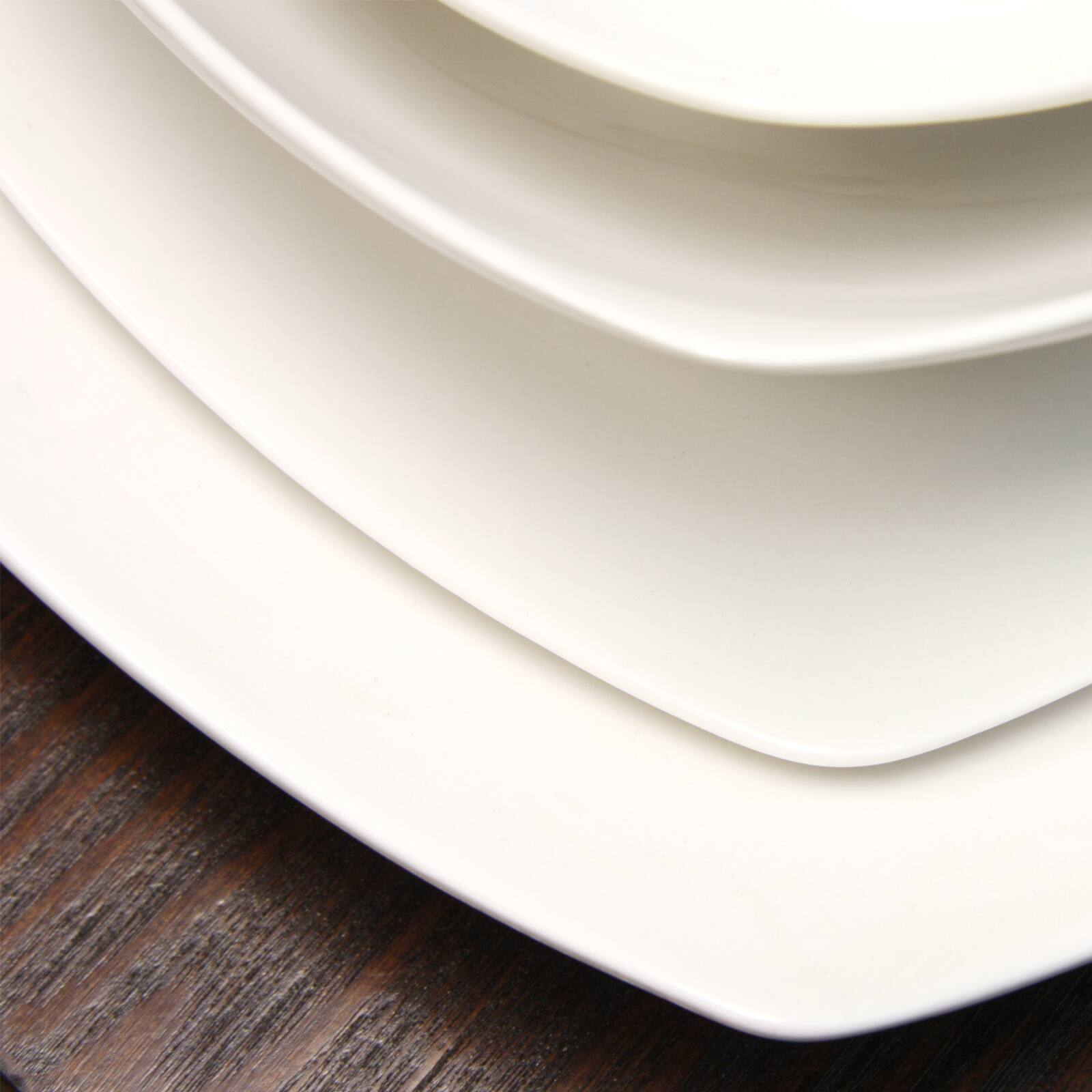 Alt View 3. Gibson - Gibson Zen Buffetware 39 Piece Dinnerware Set - White.