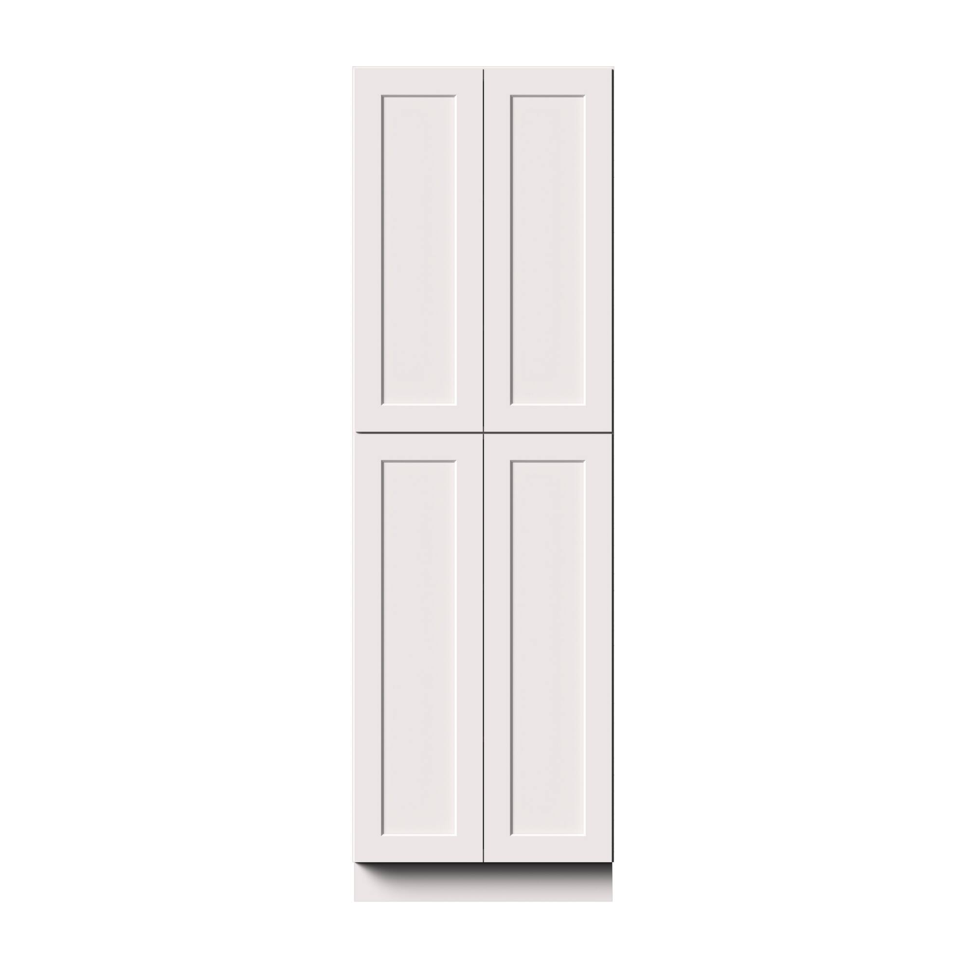 Alt View 1. Boyel Living - 30-in W x 96-in H x 27-in D Shaker RTA Kitchen Pantry Tall Cabinet with Soft-Close - White Shaker.