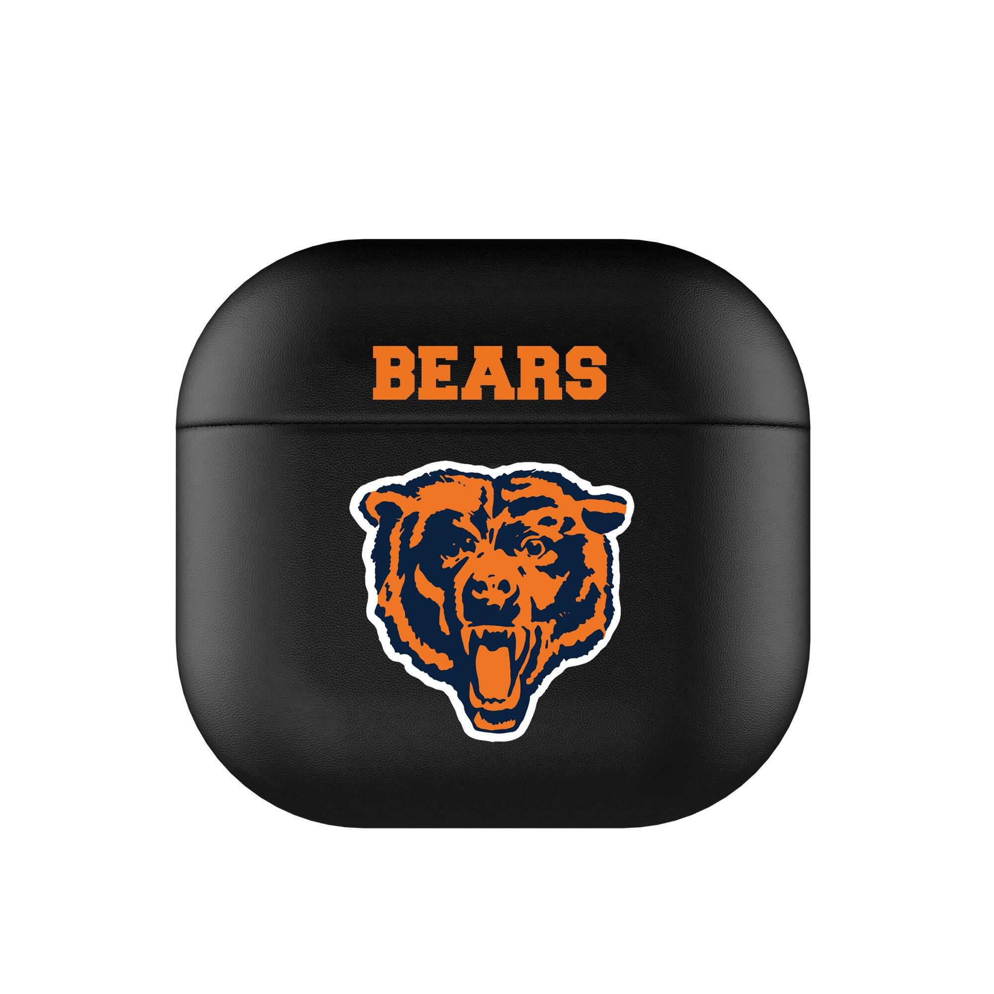 Front. Keyscaper - Chicago Bears Chicago Bears Insignia AirPods 4th Generation Case Cover - No Size - Black.