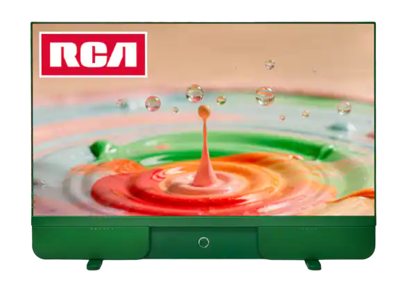 Front. RCA - Battery Powered Portable Smart TV RCA EzGo 27" - Green.