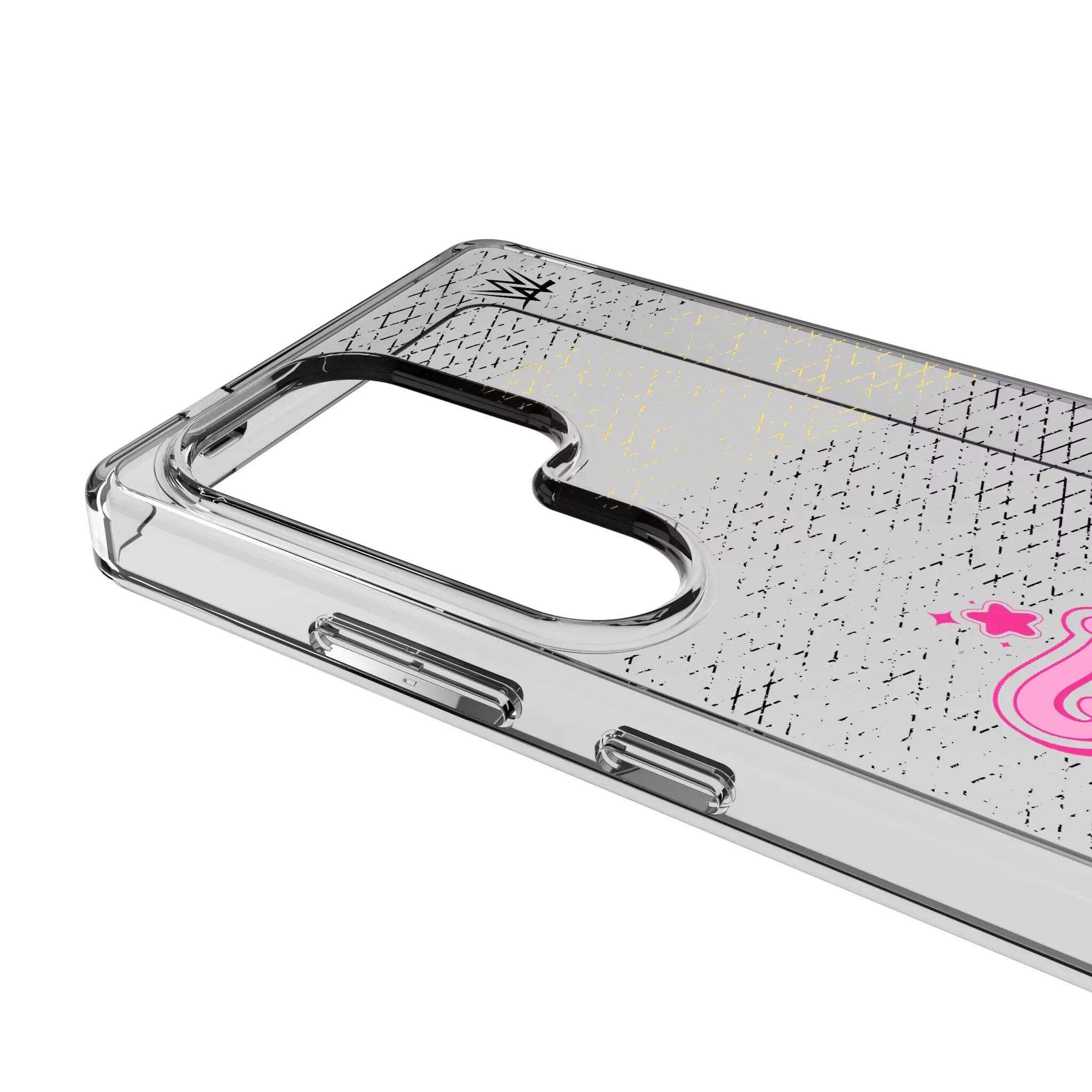 Left. Keyscaper - WWE Steel Clear Phone Case - Samsung Galaxy S24+ - Tiffany Stratton.