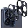 Angle. SaharaCase - ZeroDamage Camera Lens Protector for Apple iPhone 15 Pro and iPhone 15 Pro Max (2-Pack) - Blue.