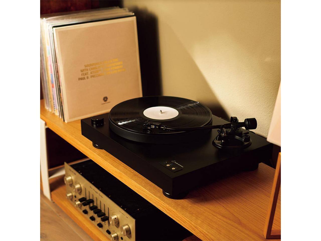 Alt View 6. Audio-Technica - Audio-Technica AT-LP8X Semi-Automatic Direct-Drive Turntable - Black.