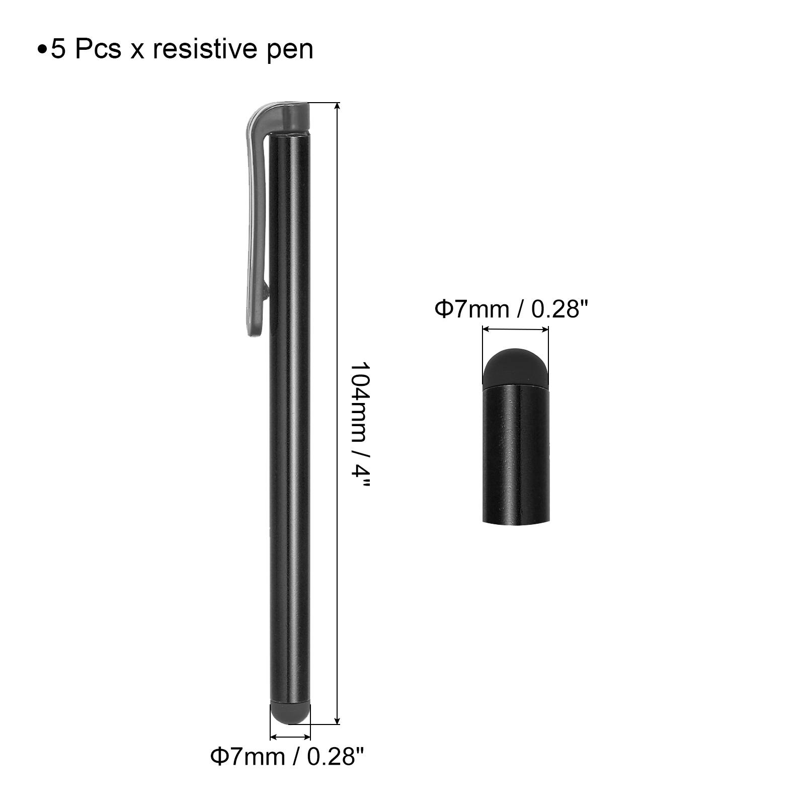 5 Pcs x resistive pen  
104mm / 4"  
Φ7mm / 0.28"  
Φ7mm / 0.28"