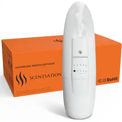 SCENTSATION WATERLESS AROMA DIFFUSER
SCENTSATION
Elevate your space with our exquisite aroma diffuser crafted with passion for your well-being.
24ks Close Open FC CE RoHS