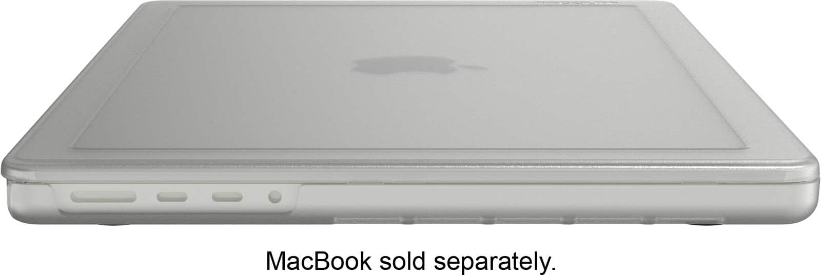 The text on the image reads "MacBook sold separately."