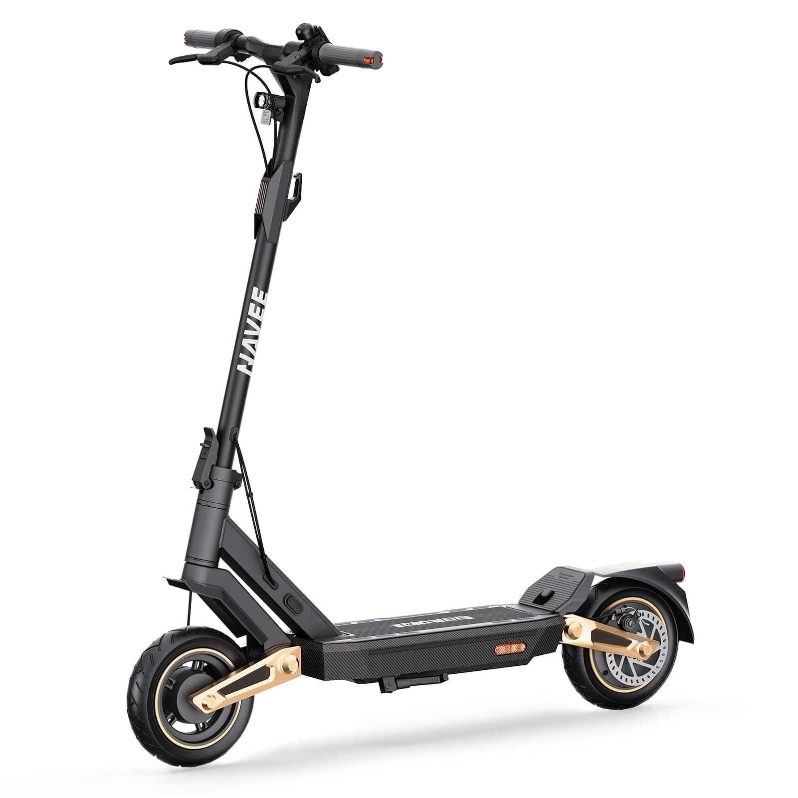 NAVEE - ST3 Pro Electric Scooter w/46.6 miles Max Operating Range & 24.9 mph Max Speed - Black - Front_Zoom